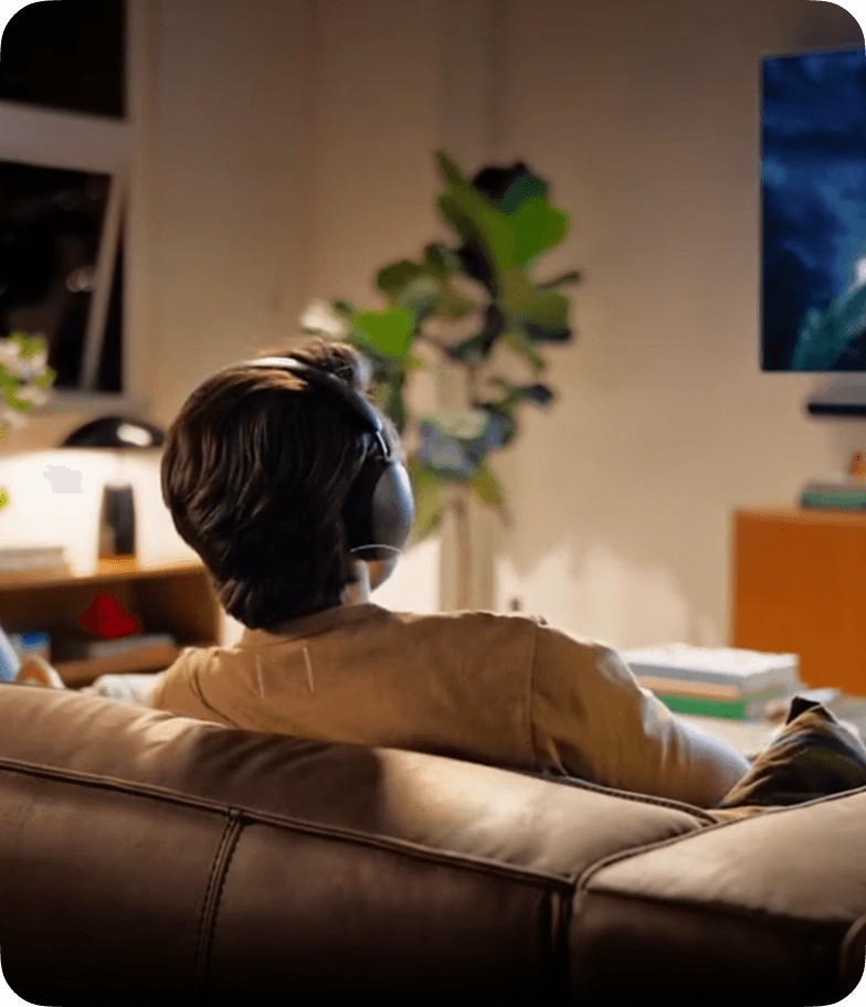 Home theatre headphones